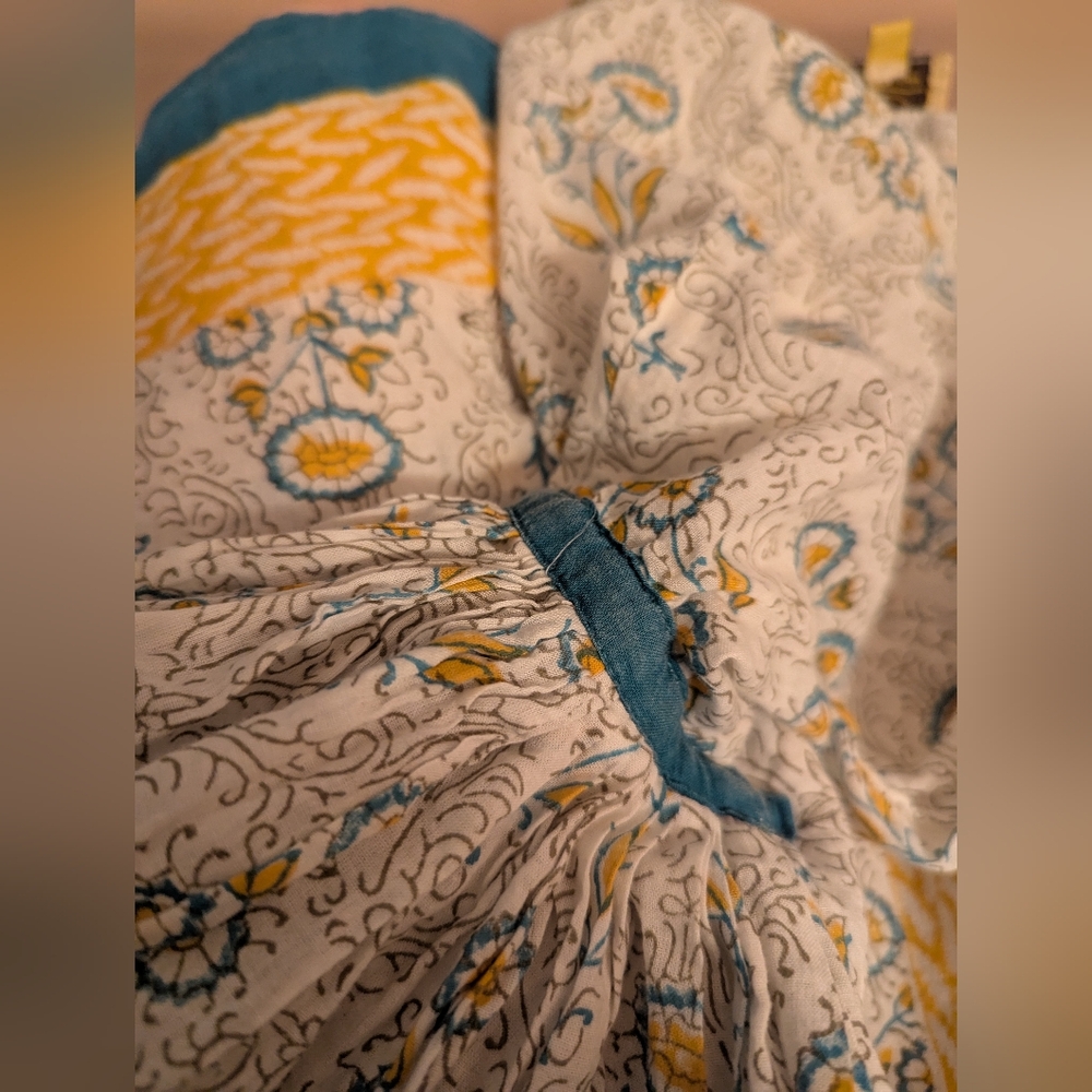 EUC πβ€οΈROBERTA ROLLER RABBITβ€οΈπ BOHO TUNIC DRESS π 3/4 Sleevesπ COTTONπSz S - Picture 5 of 7